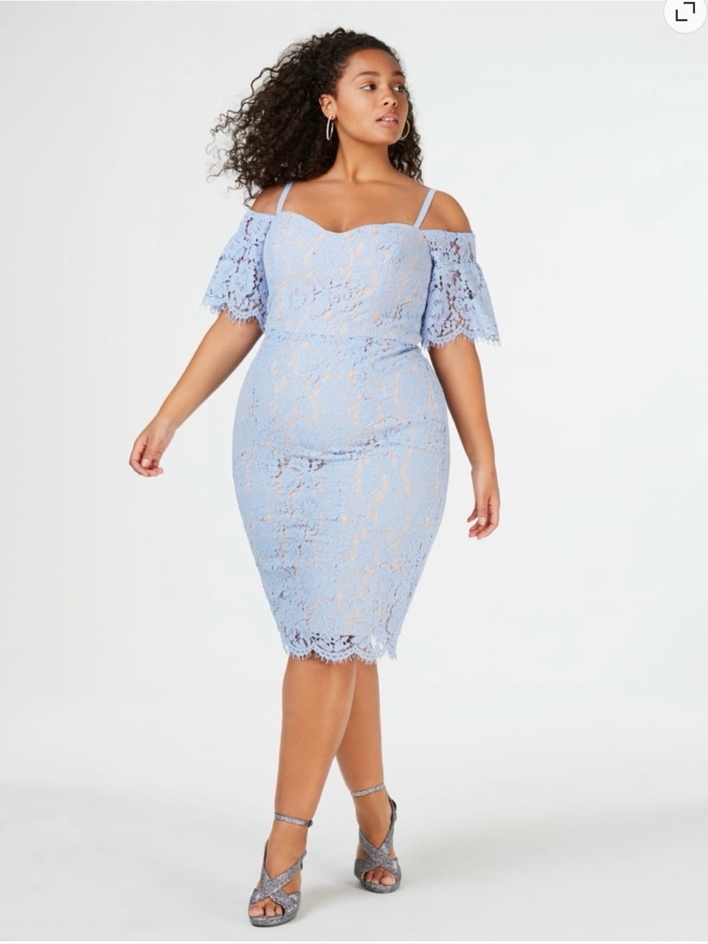 NWT City Chic Dress Lace Cold Shoulder